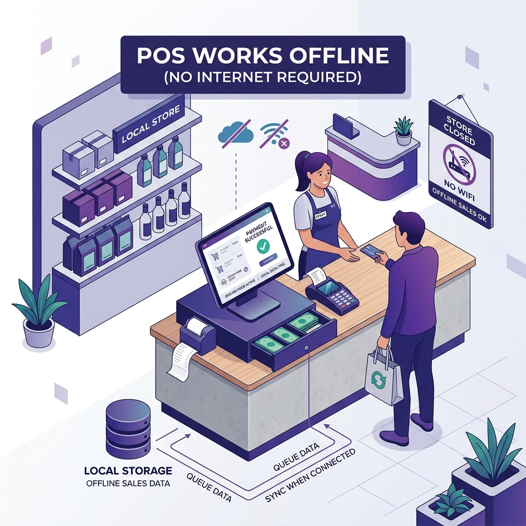 Offline First POS Illustration