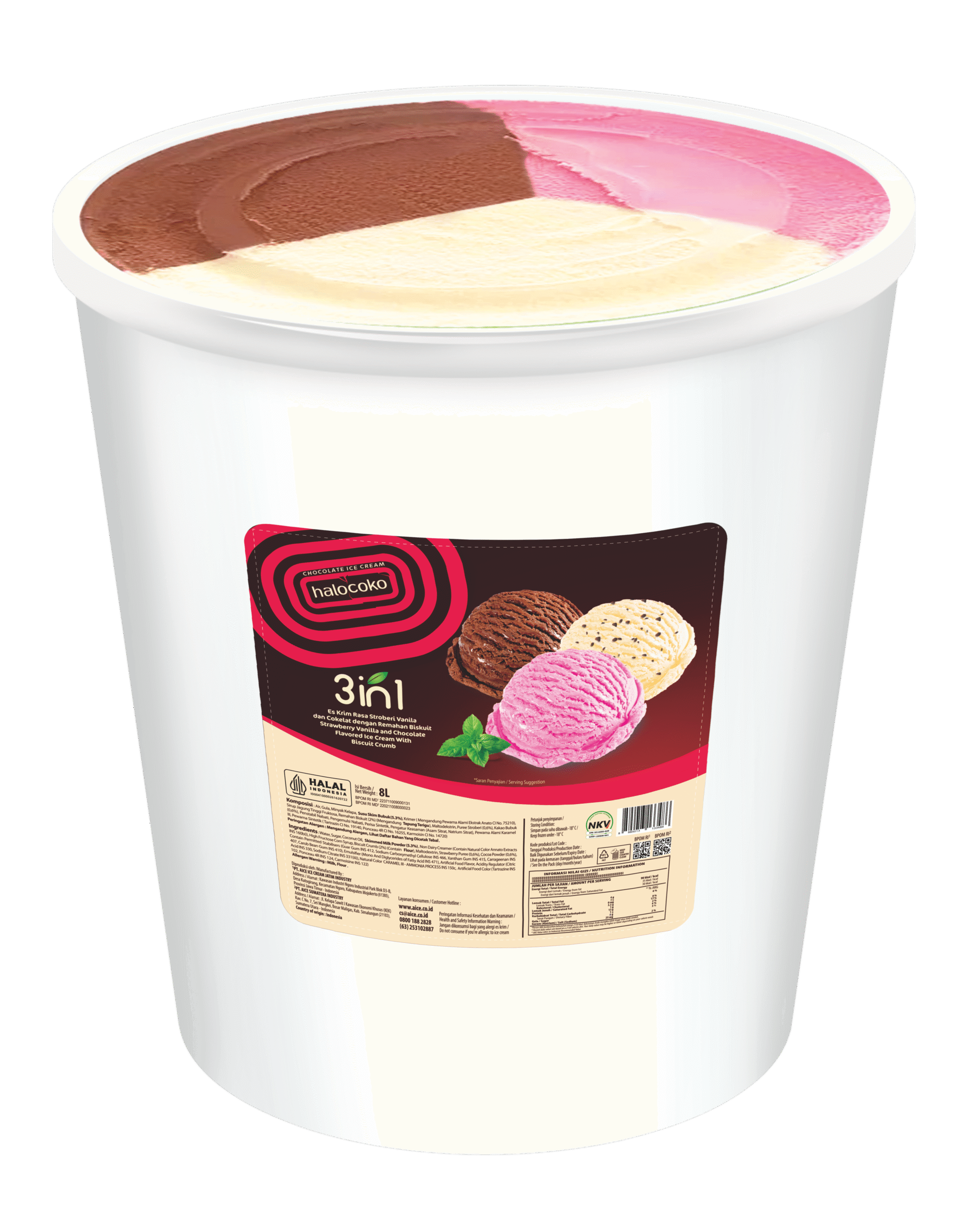 HC (AICE) 8L 3in1 Neapolitan