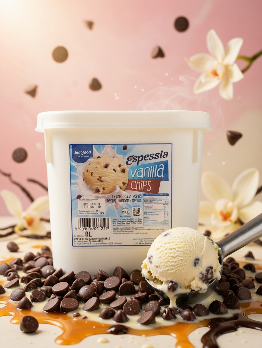 IDF Es Krim 8L Vanilla Chocochips 